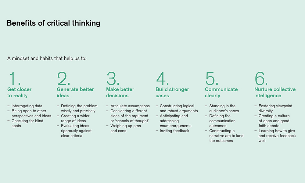 Benefits Critical Thinking